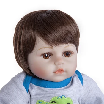 Hoomai 24 cali Reborn Baby Doll miękki silikon 60 cm Alive Reborn Boneca kuferek mały człowiek dla chłopca dzieci towarzyszy zabaw dziecinnych