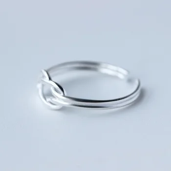 Trustdavis 925 srebro mody kobiety biżuteria podwójna warstwa mini Wielki pierścień 5 6 7 dziewczyny nastolatek Świąteczny prezent DS244