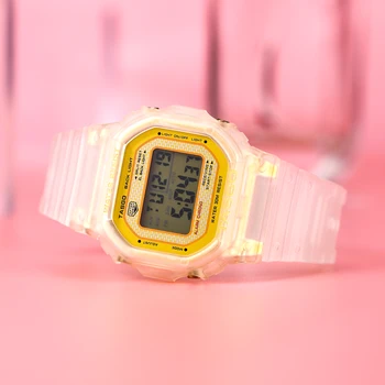 TASGO sportowe damskie zegarek wielofunkcyjny wodoodporny wyświetlacz led zegar cyfrowy open damska bransoletka zegarek Relogio Feminino