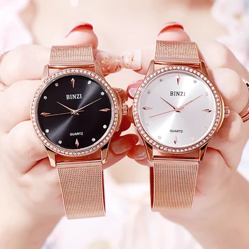 Luksusowe Damskie Zegarek Wodoodporny Zegarek Damski Romantyczne Różowe Złoto Zegarek Damski 2019 Relogio Feminino Reloj Mujer 2020