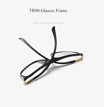 Duża ramka TR90 przezroczyste oprawki okularowe Mężczyźni Kobiety fałszywe okulary vintage optyczne okulary do krótkowzroczności damskie okulary retro