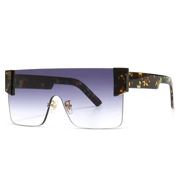 HBK oversize kwadratowe okulary Kobiety rocznika płaskie górne całe soczewki okulary luksusowe przezroczyste markowe męskie okulary UV400