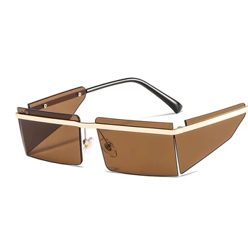 D&T 2021 nowa moda prostokątne okulary Mężczyźni Kobiety kwadratowe czarne soczewki stop metalu PC ramka marka rocznika projektant okulary
