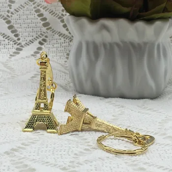 50 szt./lot ślubne upominki prezenty na przyjęcia ślubne, prezenty dla gości, upominki reklamowe klasyczny Vintage Paryż wieża Eiffla brelok