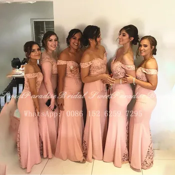 2020 Syrena Suknia Dla Kobiet Różowy Długie Ramię Suknia Ślubna Suknia Wieczorowa Szlafrok De Soiree De Mariage