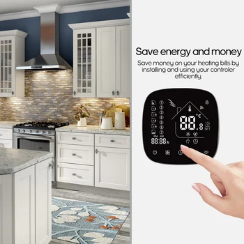 Wifi Smart Thermostat regulator temperatury z dotykowym ekranem LCD programowalny regulator temperatury do ogrzewania wody/kotła