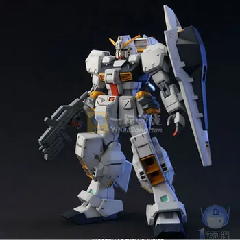 Oryginalny Gundam HG 1/144 model RX-121-1 HAZEL CUSTOM TR-1 telefon garnitur zabawki dla dzieci