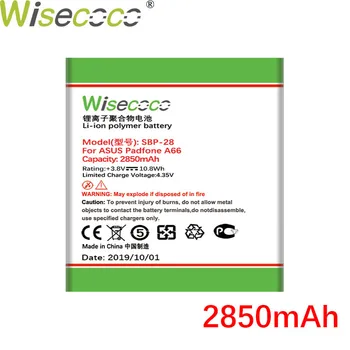 WISECOCO 2PCS 2850mAh SBP-28 Battery For Asus Padfone A66 Smartphone najnowsza produkcja wysokiej jakości bateria z kodem śledzenia