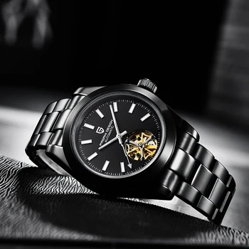 PAGANI DESIGN Brand 2020 automatyczne męskie zegarek ze stali nierdzewnej wodoodporny 100 m Mechaniczny zegarek z tourbillon Reloj hombres