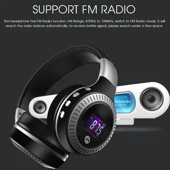 Ostart Bluetooth 4.1 bezprzewodowe słuchawki stereo składane słuchawki Super Bass słuchawki karta TF MP3, radio FM zestaw głośnomówiący z mikrofonem