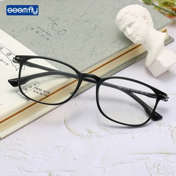 Seemfly TR90 krótkowzroczne okulary wysokiej rozdzielczości modne krótkowzroczne punkty Urltra-light Frame okulary do czytania dla mężczyzn i kobiet