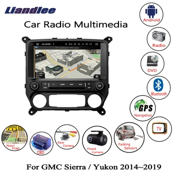 Liandlee dla GMC Sierra / Yukon~2019 samochodowy Android radio CD odtwarzacz DVD nawigacja GPS Navi mapy kamera OBD na ekranie TV