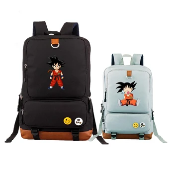 Kreskówka Unisex Back Pack Son Goku Torby Szkolne Anime Laptop Bagpack Wysoki Plecak Kakarotto Zamieniać Damski Plecak