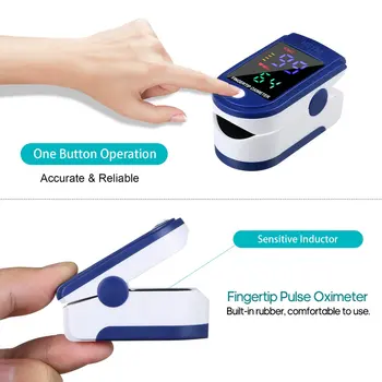 Rodzina LED cyfrowy mini palca pulsoksymetr na palec klip monitor tętna SpO2 tlenu w krwi Pulsoksymetr пульсооксиметр
