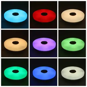 72 W 40 cm nowoczesny RGB led lampa sufitowa oświetlenie domowego aplikacja bluetooth muzyka światło sypialnia lampa inteligentny lampa sufitowa+pilot zdalnego sterowania