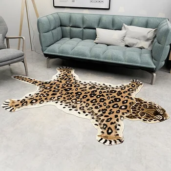 Zwierzę dywan dywanik do podłogi 80x120 cm dywan zwierzę domowe mata łóżko dywan absorbującą wodę dywan tygrys, lampart, Lew