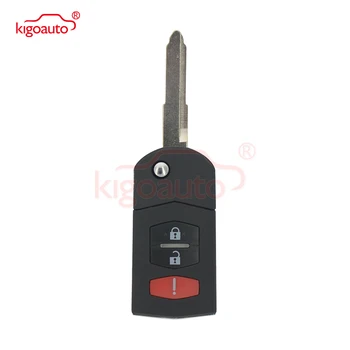 Kigoauto Remote key shell dla Mazda 3 button BGBX1T478SKE12501 2005 2006 2007 2008 2009 2010 2011 2012