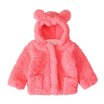 2020 jesienne dziecięce kurtki z kapturem dla chłopców płaszcz dla dziewczynki grube pluszowych niedźwiedzi płaszcz dziecięce, kurtki dla chłopców i dziewczynek