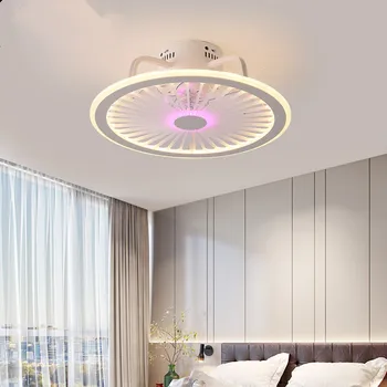 Nowoczesna sypialnia Led Smart wentylator pod sufitem światło szafka jadalnia 3 kolory wentylator światło z pilotem