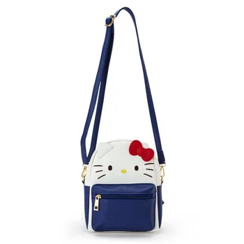 Cute My Melody Cinnamoroll Kuromi PU Leather torba na ramię Messenger Bag Small Back Pack Crossbody torby dla kobiet dziewczyn Sling Bag