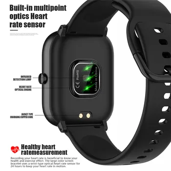 P8 SE SmartWatch Full Touch Women Fitness Tracker męskie elektroniczny zegarek dla Android IOS monitor rytmu serca Smart watch Clock