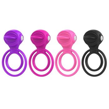 Męskie seks-zabawki instalacjami wibrujące pierścienie penisa męskie opóźnienie wytrysku dorosłych sex zabawki dla mężczyzn erotyczne produkty wbudowane baterie