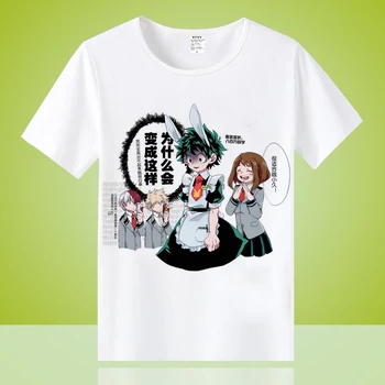 High-Q Unisex Anime Cos My Hero Academia bakugo katsuki OCHACO URARAKA casual bawełniana koszulka t-Shirt t-shirt